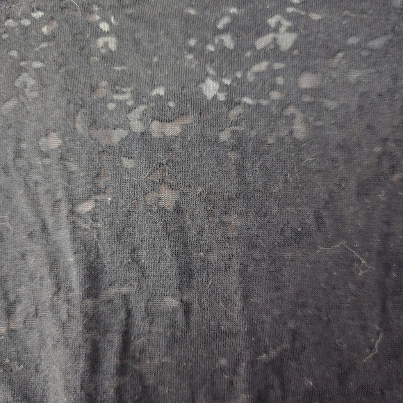 KATE HILL Black Grey Long Sleeve Shirt Top Womens Size PETITES PM Medium - Picture 5 of 10